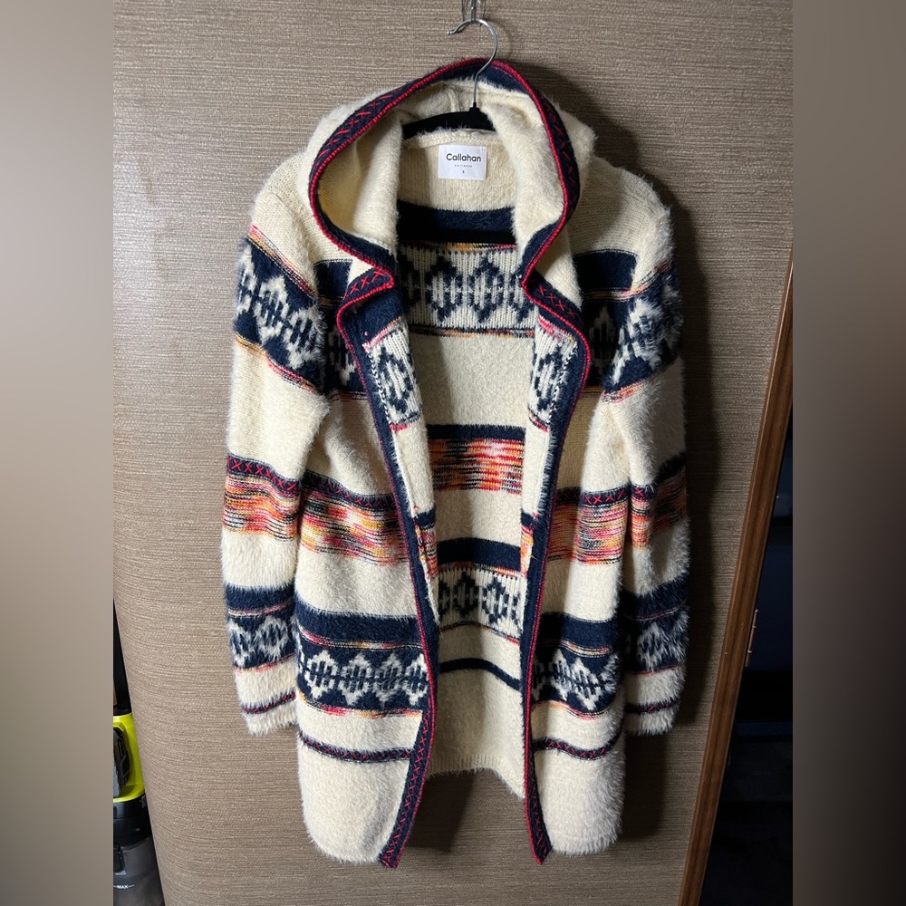 Anthropologie Callahan Novelty Duster Sweater size large - Picture 2 of 12